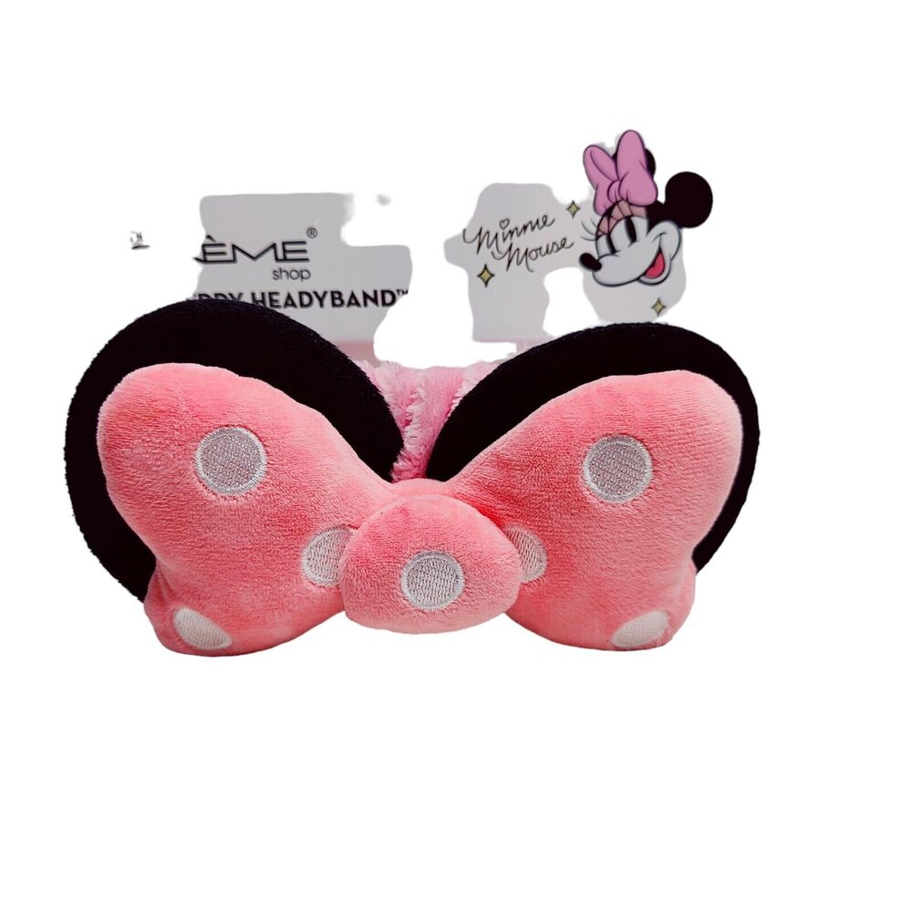 The Creme Shop 3D Minnie Mouse Pink Polka Spotted Dot Spa Headband Brand New - Picture 6 of 6